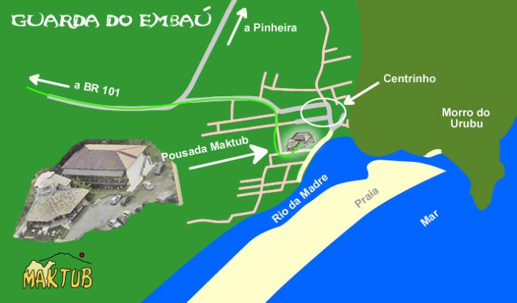 Guarda do Embaú Pousada Maktub מראה חיצוני תמונה